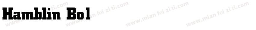 Hamblin Bold字体转换